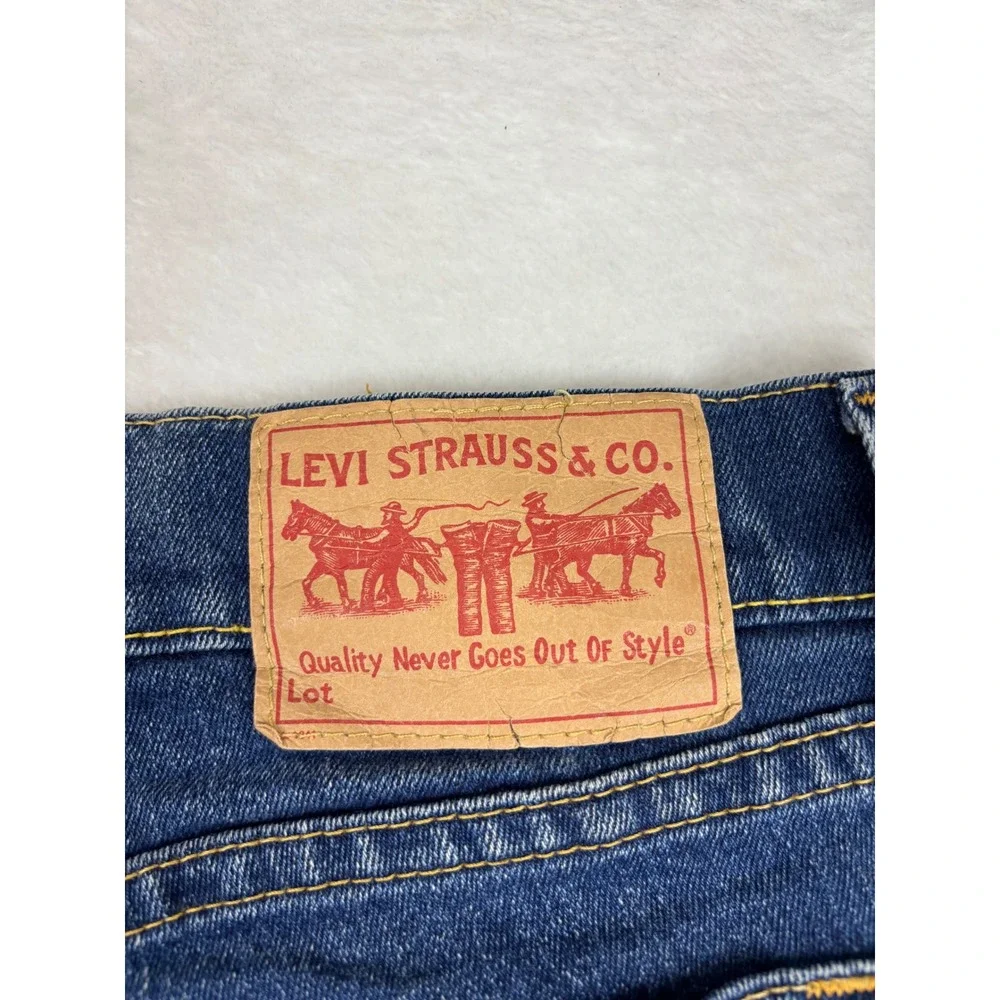 Levis Type 1 Men's 34x29 Tough Bootcut Vintage Jeans Dark Blue Western Fit